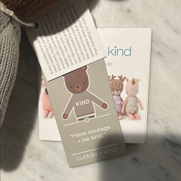 Brown Knit Teddy Bear Toy - Picture 4 of 4